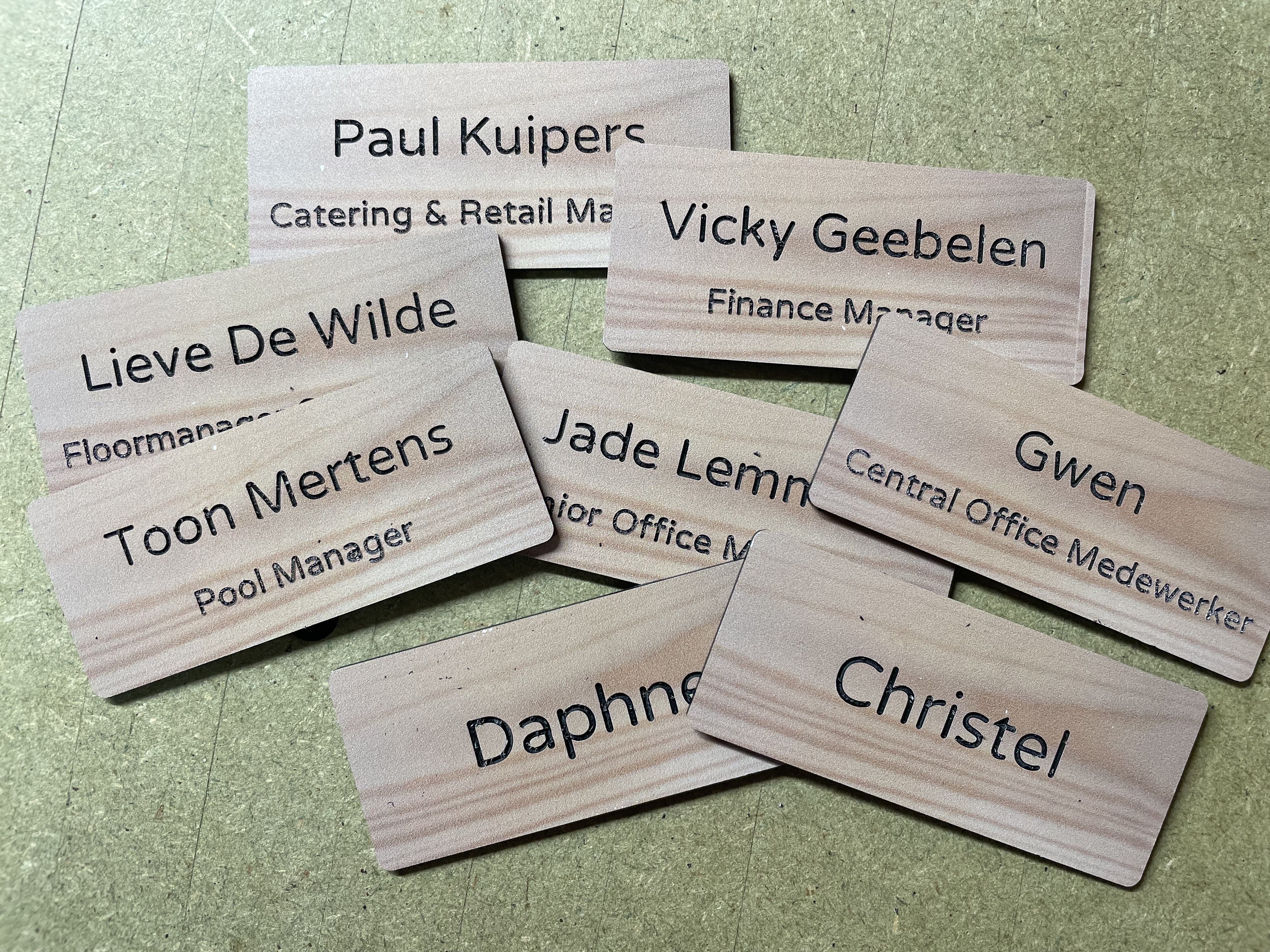 name tags